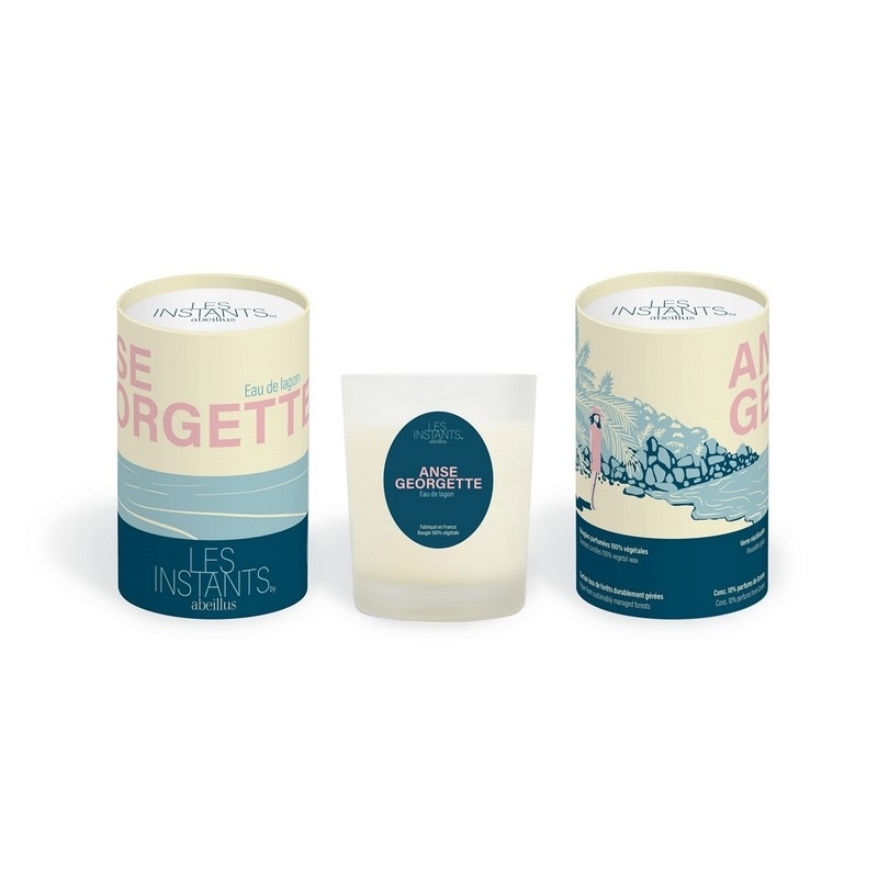Bougie parfumée - Les instants - Anse Georgette - Eau de lagon - 45h - 180g