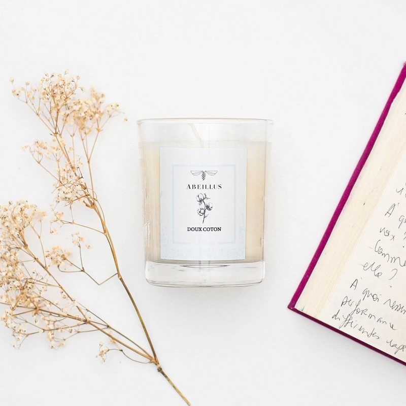 Bougie parfumée - Doux coton - 45h - 180g