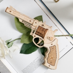 Maquettes 3D en bois - Pistolet à élastique -...