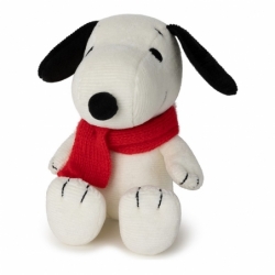 Peluche Snoopy assis avec écharpe - 17 cm