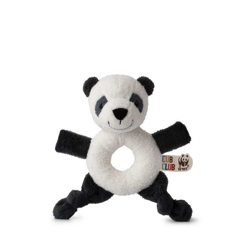 Cub Club - Hochet Peluche Panda (avec grelots) - 15cm