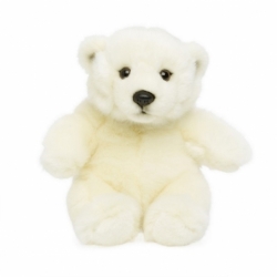 Peluche Ours polaire assis - 15cm
