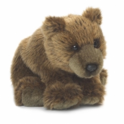 Peluche Grizzly assis - 15cm