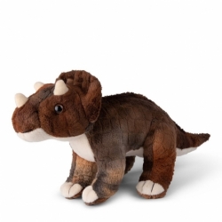 Peluche Triceratops Marron/Beige - 15 cm