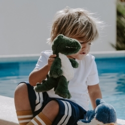 Peluche crocodile pour bébé - Vert - 29cm