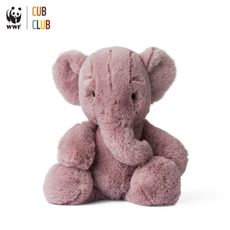 Cub Club - Peluche Ebu l'éléphant rose - 29cm