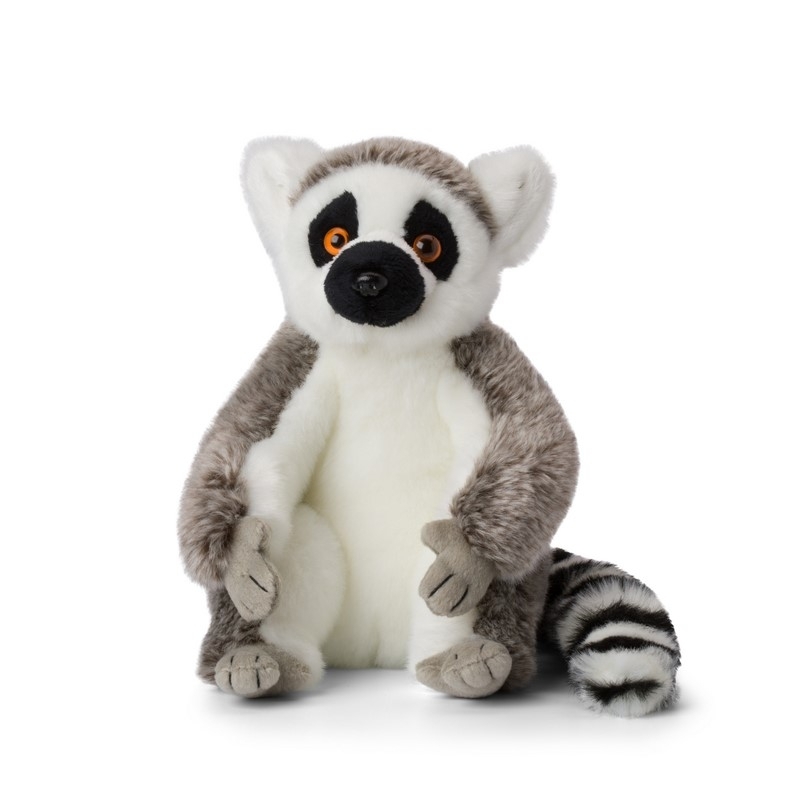 Peluche Lemurien assis - 23 cm