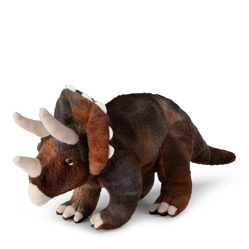 Peluche Triceratops Marron/Beige - 23 cm