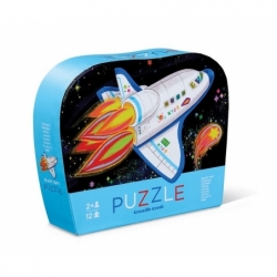 Mini Puzzle - 12 pcs - Fusée spatiale - 2a+