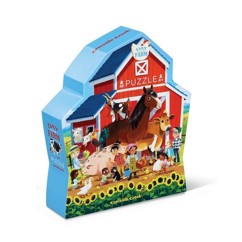 Puzzle - 48 pcs - Une journée à la ferme - 4a+