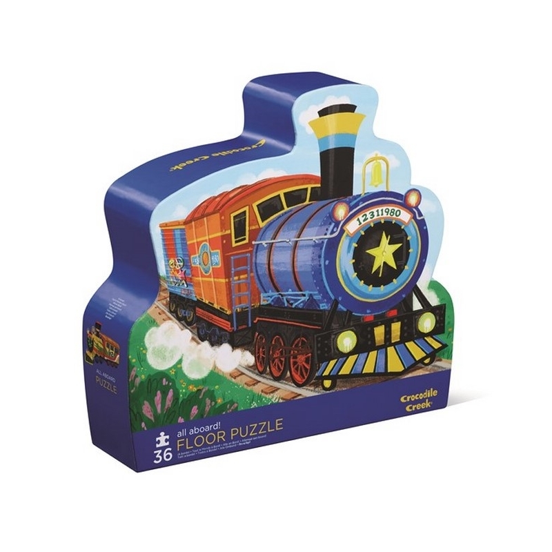 Maxi puzzle - 36 pièces - Les trains (foil stamped) - 3a+
