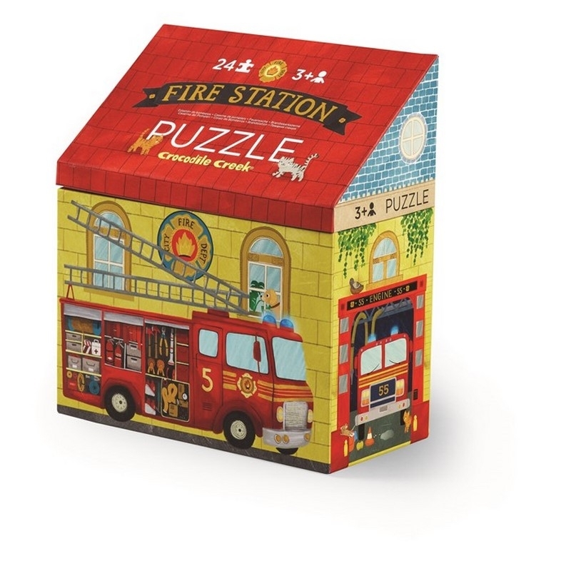 Puzzle - 24 pcs - La station des pompiers