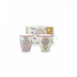 Coffret 2 Grands mugs Lily & Lotus - 350ml