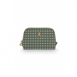 Coby Cosmetic Bag Triangle Small Clover Green...