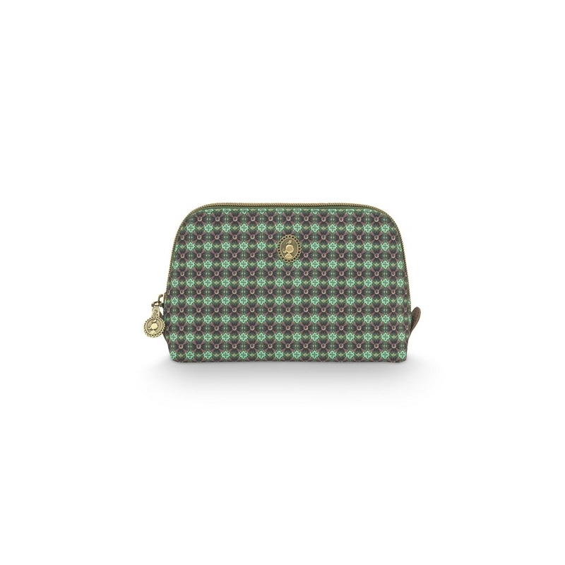 Coby Cosmetic Bag Triangle Small Clover Green 19/15x12x6cm
