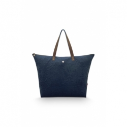 Tote Bag - Velvet - Bleu - 66x20x44cm