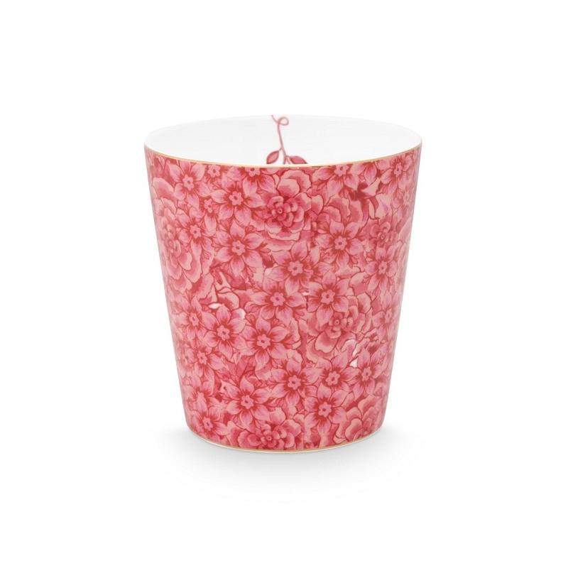 Petit mug sans anse - Fleurs Rose 230ml