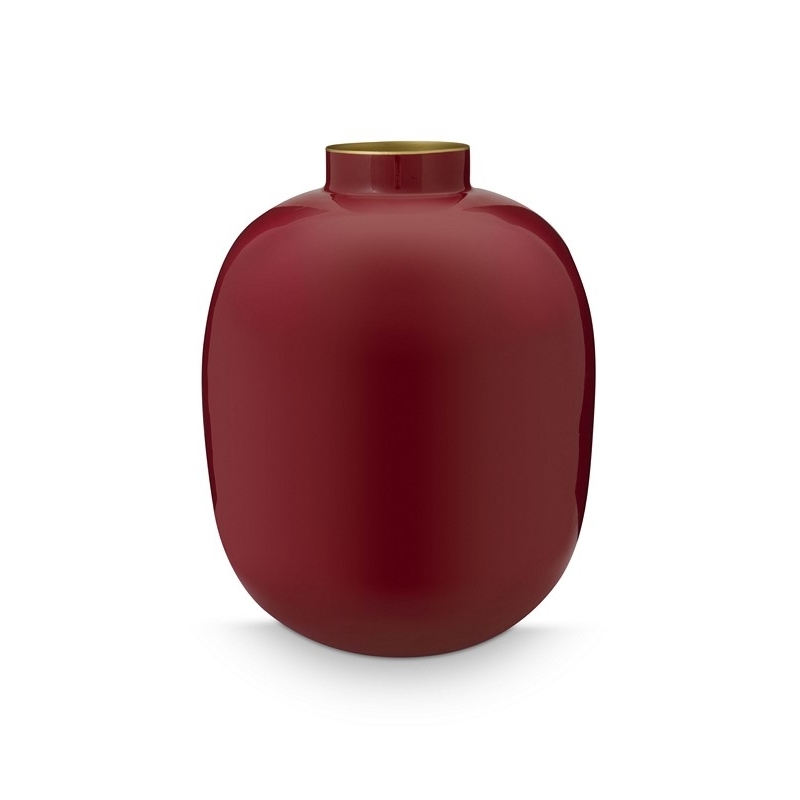Vase métal - Rouge foncé - 32cm