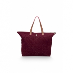Tote Bag - Velvet - Rouge - 66x20x44cm