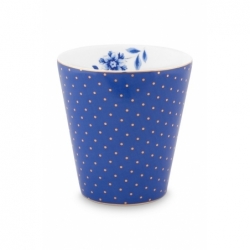 Petit mug sans anse Royal Pois Bleu - 230ml