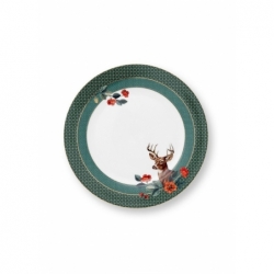 Assiette plate Winter Wonderland - Vert - 26,5cm