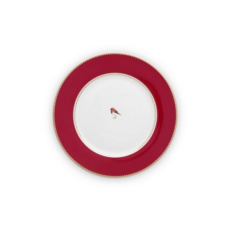 Love Birds Assiette plate Rouge - 26,5cm