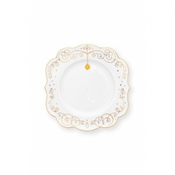 Assiette - Royal Winter White - Blanc / Or - 17cm