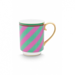 Grand mug - Pip Chique Stipes - Rose / Vert -...