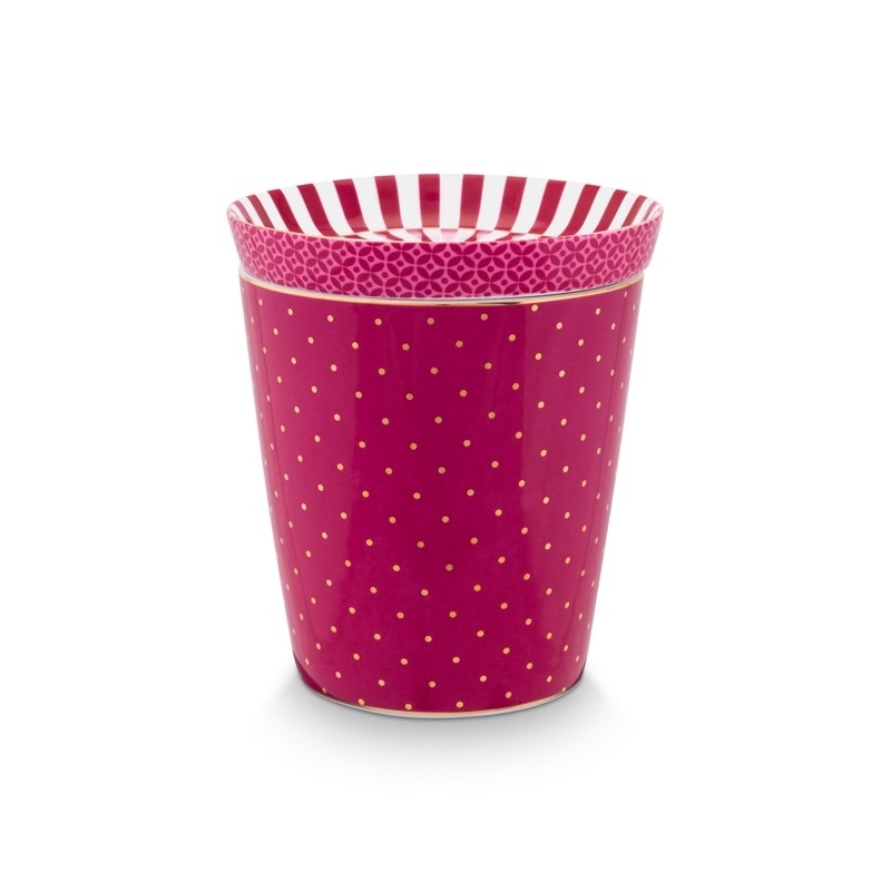 Set Mugs & Match - Petit mug sans anse & Repose sachet - Royal Dots - Rose