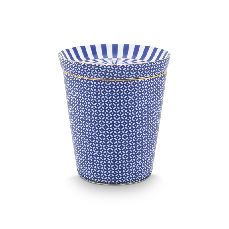 Set Mugs & Match - Petit mug sans anse & Repose sachet - Royal Tiles - Bleu