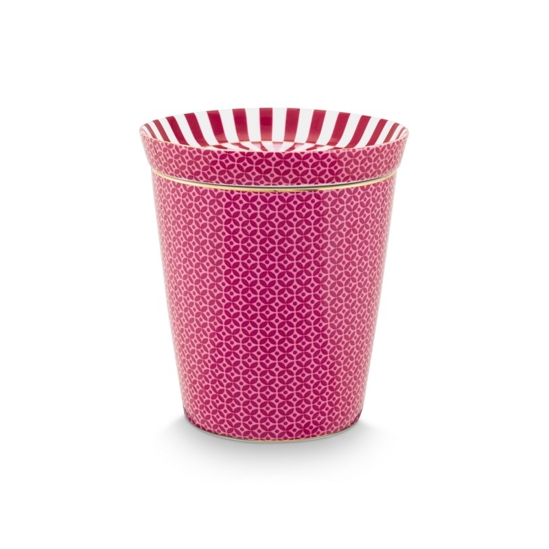 Set Mugs & Match - Petit mug sans anse & Repose sachet - Royal Tiles - Rose