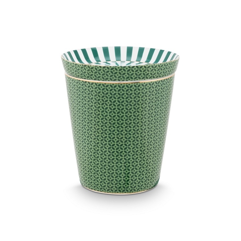 Set Mugs & Match - Petit mug sans anse & Repose sachet - Royal Tiles - Vert