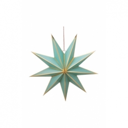 Suspension étoile en carton - Vert - 60cm