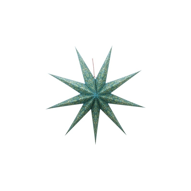 Suspension étoile en carton - Winter Wonderland - Vert - 110cm