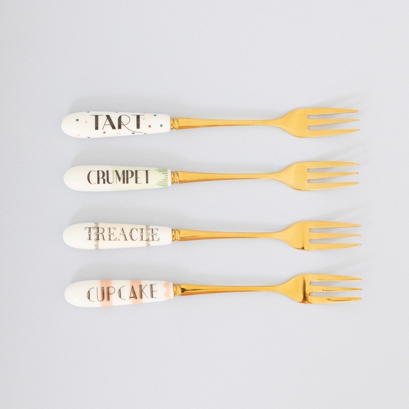 British Pomp - Coffret 4 fourchettes dessert