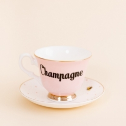 British Pomp - Paire Tasse thé 280ml - Champagne