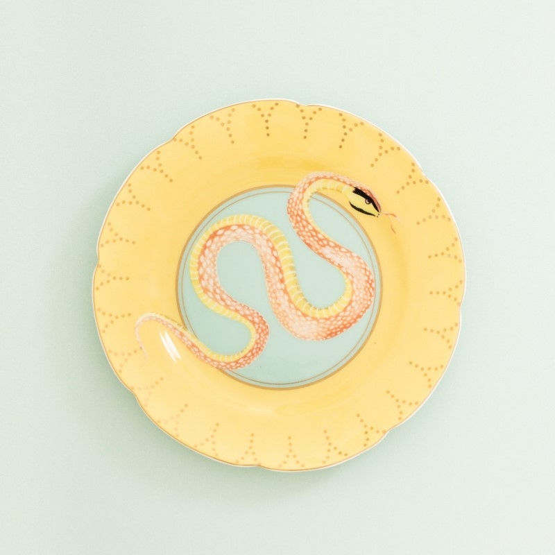 Assiette plate 16cm Serpent - Animal Magic