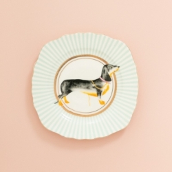 Assiette plate 16cm Teckel - Animal Magic