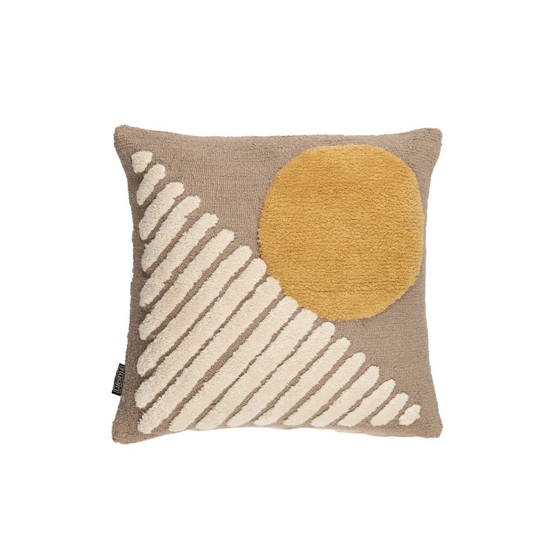 Coussin Alma moutarde - 50x50cm