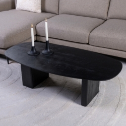 Table basse Pennsylvania noir - 180x60x35cm