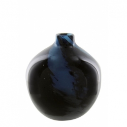 Vase Vanja mini Bleu rond - Ø: 10x10cm