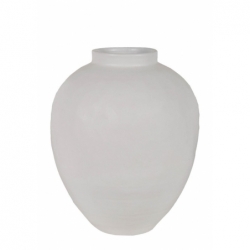 Vase Zalia grande jar Blanc - 60x60x64cm