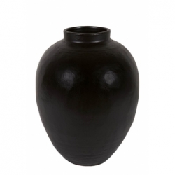 Vase Zalia grande jar Noir - 60x60x64cm