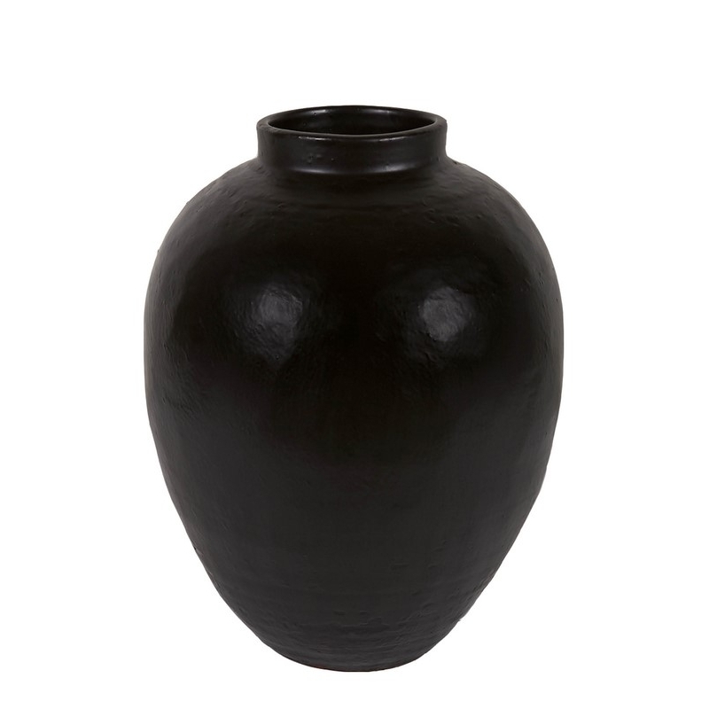 Vase Zalia grande jar Noir - 60x60x64cm