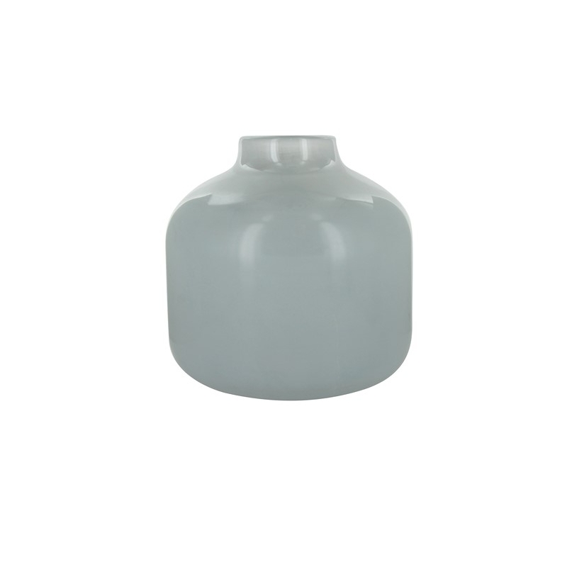 Vase Avon rond blanc - Ø: 21x21cm