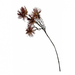 Branche de fleurs de chardon Rose - 97cm
