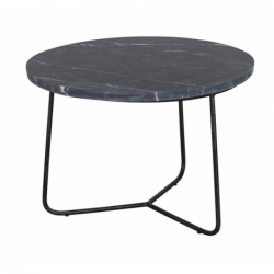 Table basse Minnesota noir - 50x50x35cm