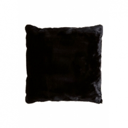 Coussin fourrure Lyall black - 50x50cm