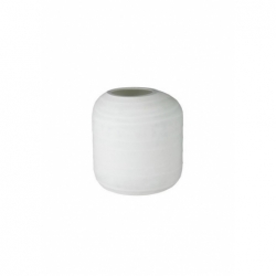 Vase Kenvill blanc bold - Ø25x27cm