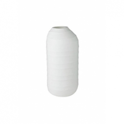 Vase Kenvill blanc slim - Ø17x37cm